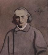 Felix Vallotton Portrait decoratif of Charles Baudelaire oil painting artist